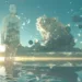 Illustration symbolique de la Philosophie de la Vie après la Mort : un corps éthéré s’élève dans un ciel surréaliste, entouré d’horloges flottantes représentant l’abandon du temps matériel.