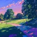 Image illustrant un adolescent courant dans un parc au petit matin, symbole d’une activité douce idéale pour enseigner la pleine conscience aux adolescents, en les reconnectant au calme et au moment présent.