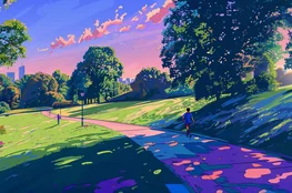 Image illustrant un adolescent courant dans un parc au petit matin, symbole d’une activité douce idéale pour enseigner la pleine conscience aux adolescents, en les reconnectant au calme et au moment présent.