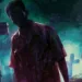 Zombie dans un cimetière embrumé, croix et pierres tombales en arrière-plan, illustrant le Retour des morts dans la fiction dans l’esthétique Memento-mori.