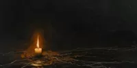 Image représentant une bougie allumée dans l’obscurité, symbole d’éveil intérieur et de Memento-mori, rappelant la fragilité de la vie face aux ténèbres.