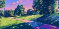 Image illustrant un adolescent courant dans un parc au petit matin, symbole d’une activité douce idéale pour enseigner la pleine conscience aux adolescents, en les reconnectant au calme et au moment présent.